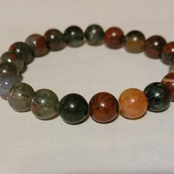 African Bloodstone Stretch Bracelet 