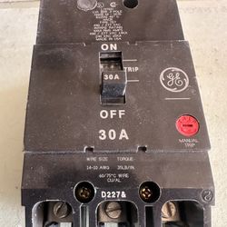 30 Amp Breaker  3 Phase 240v /480 V HACR -TEY