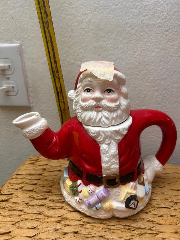 CAFETERA ANTIGUA DE PORCELANA DISEÑO PAPA NOE