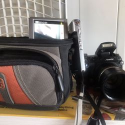 Fuji digital camera and Toshiba digits video camera