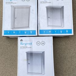 2 ARCHITECTURAL MAILBOXES Regent Stainless Steel Locking Wall Mount Mailbox