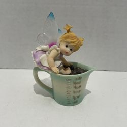 My Little Kitchen Fairies CHOCOLATE CHIP FAIRIE Measure Cup Fairy Figurine Wings