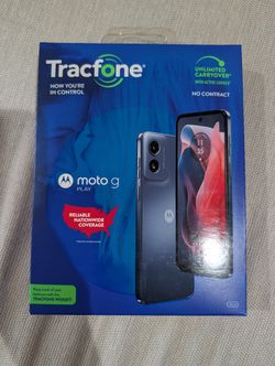 Moto G Play 2024 With 1 Year 1,500 Minutes / 1.5G plan on Tracfone.