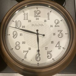 HUGE Bulova Wall Clock – Only $30!