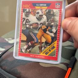 1989 Oj Simpson Pro Set 