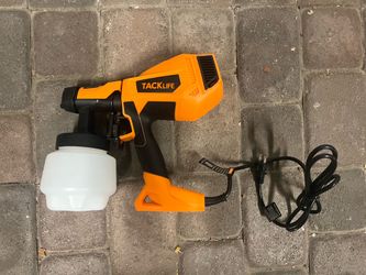 TACKLIFE LPS80A 400W HVLP Handheld Paint Spray Gun, 800ml Cup, Wall