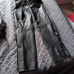 Wild Ride Leather  Chaps And Wild Ride Leather Jacket...size Small