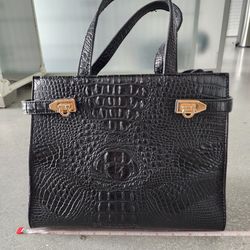 Crocodile Embossed Vegan Leather 