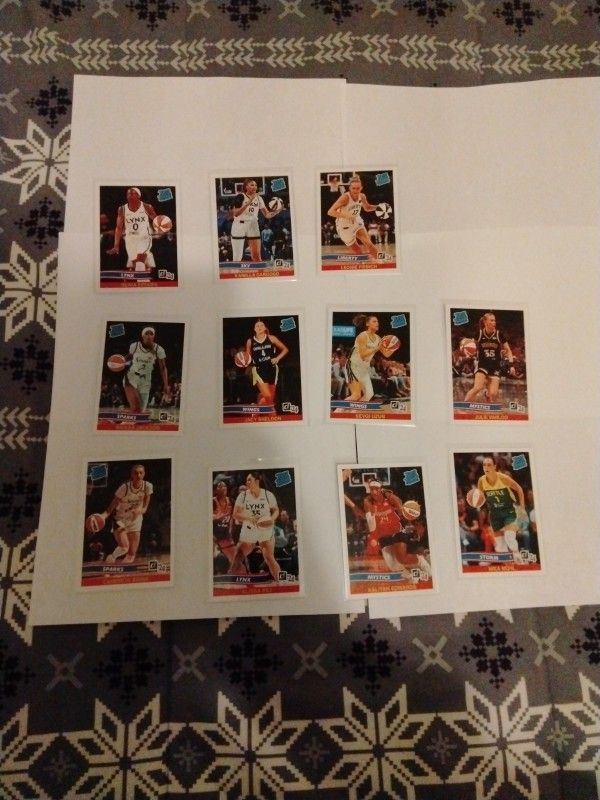 Lot Of WNBA Basketball Rated Rookie Cards