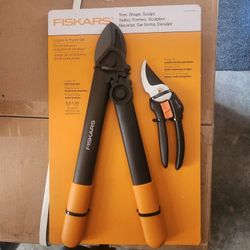 Fiskars Lopper And Hand Gardening Pruner