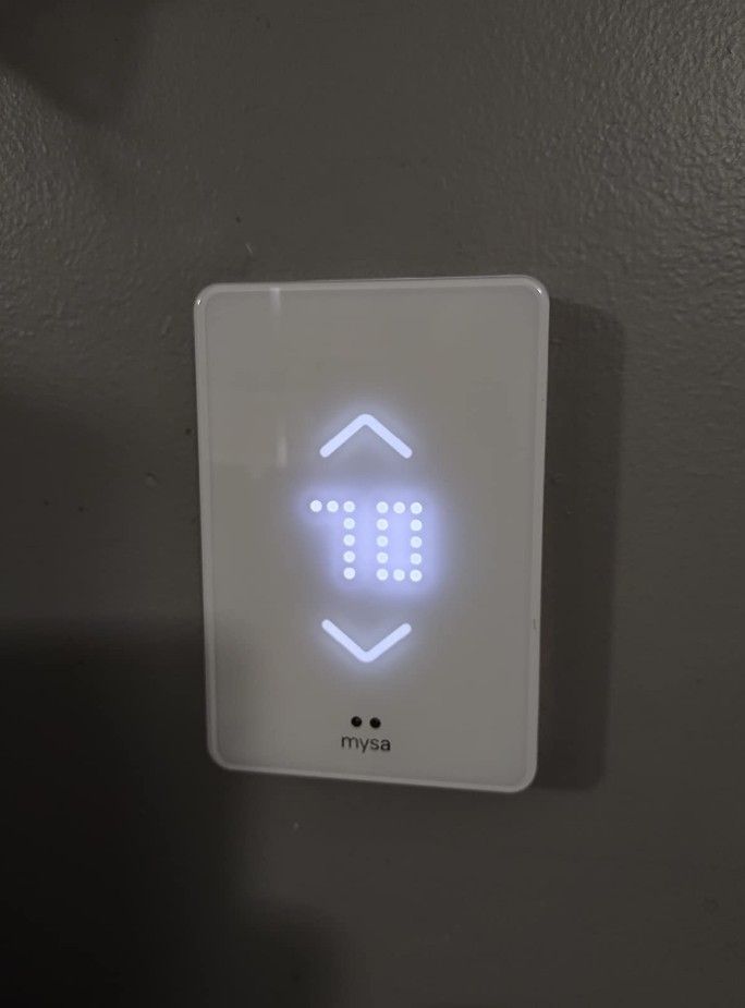 Mysa 7-Day Smart Wi-Fi Programmable Thermostat for Electric Baseboard and In-Wall Heaters