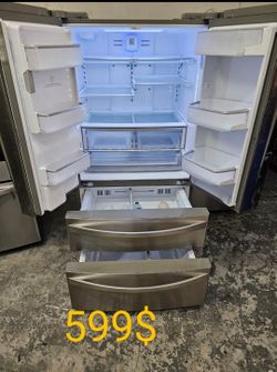 Kenmore 4 Doors Stainless Steel I Maker&Water Good Working Perfect