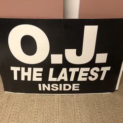 OJ Simpson Marquee Newsstand Headline Banner