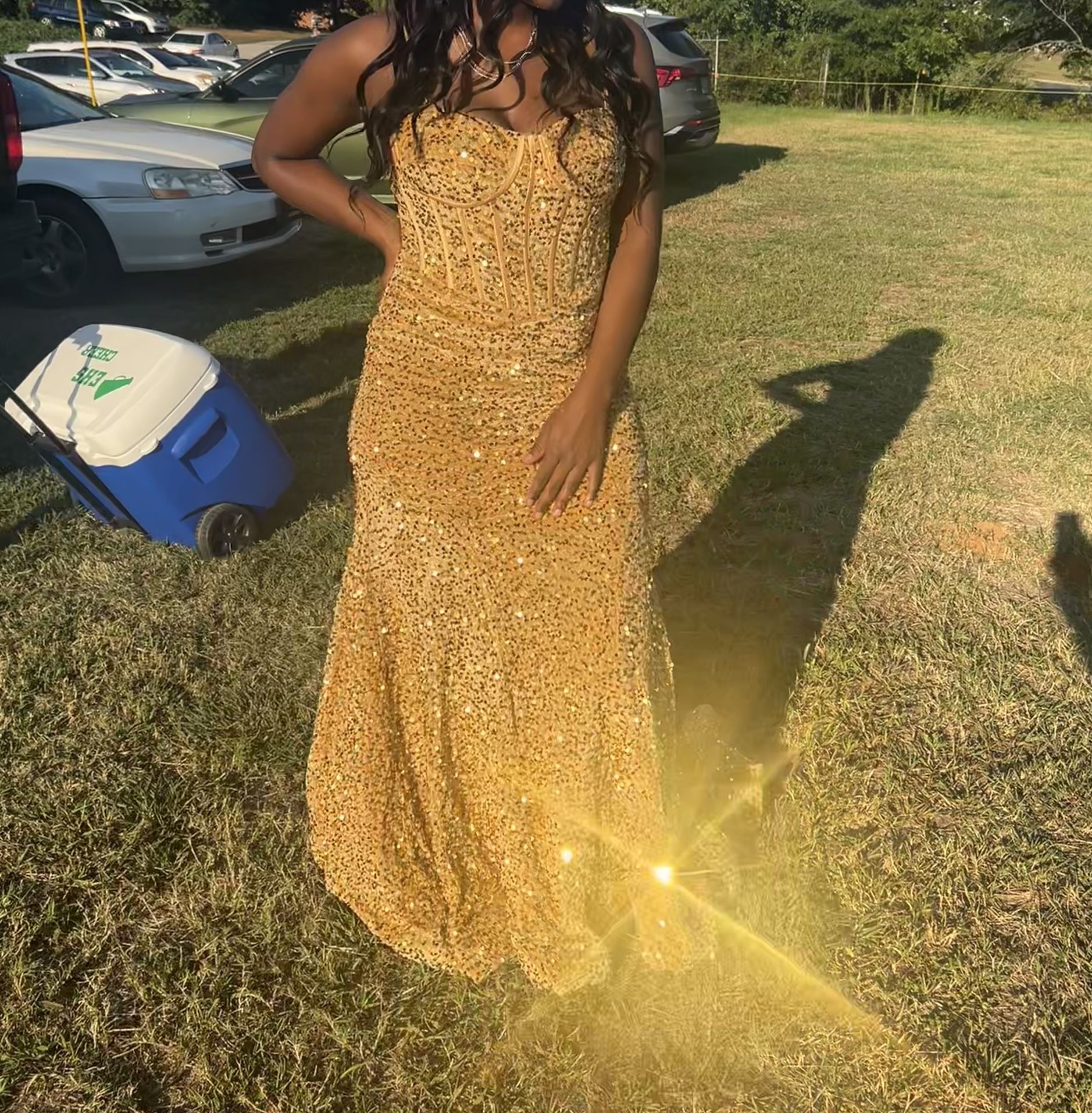 Gold Prom Dress