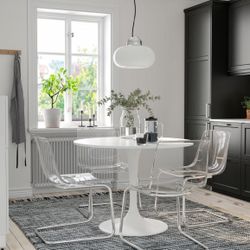 Beautiful Clear Dining Chairs Set Of 6 - Amazing Condition