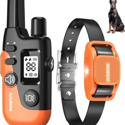 new Shock Collar for Dogs - 4200FT Dog Training Collar with Remote for 15-120lbs Medium Large Dog, with LED Light IPX8-Waterproof Rechargeable E-Colla
