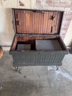 Antique Carpenter’s Trunk / Tool Chest – Solid Wood, Vintage Character