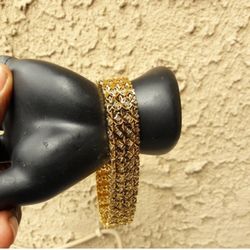 14k Gold-plated Bracelet 8.25 In