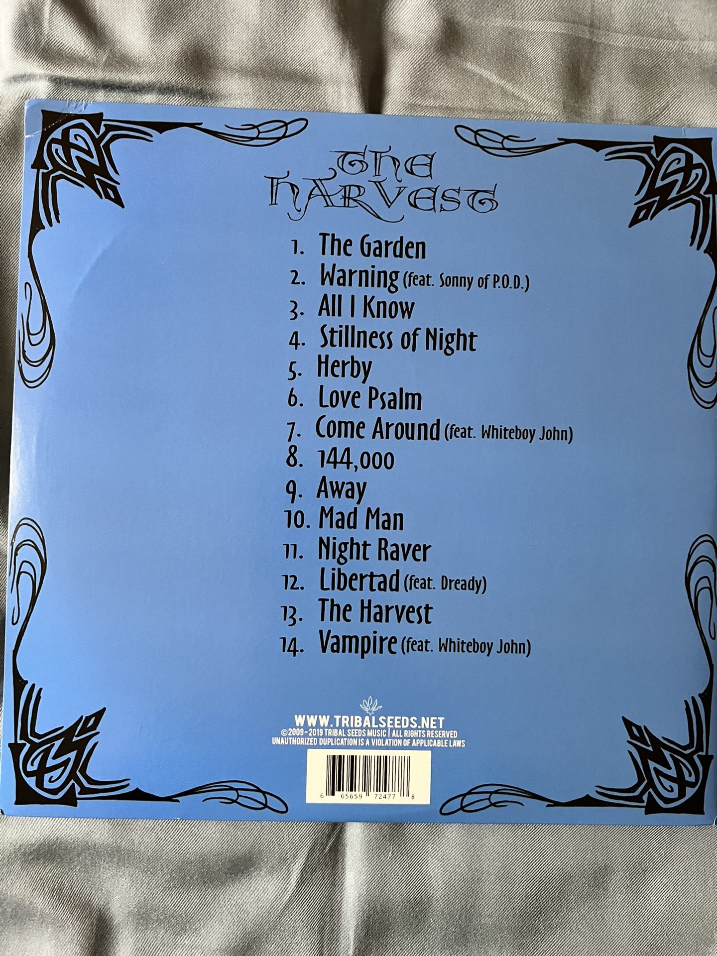 RARE BRAND NEW BLUE TRANSLUCENT VINYL TRIBAL SEEDS THE HARVEST RECORD for  Sale in Pasadena, CA - OfferUp