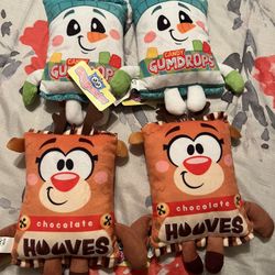 Lot Of Christmas Candy Plushies 