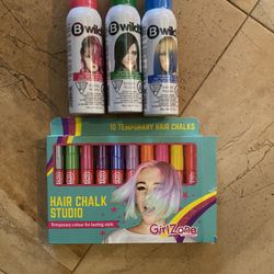 New Hair Color Spray And Hair Chalks Halloween