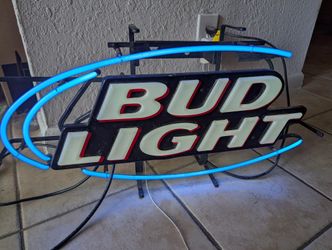Bud Light Neon Bar Sign