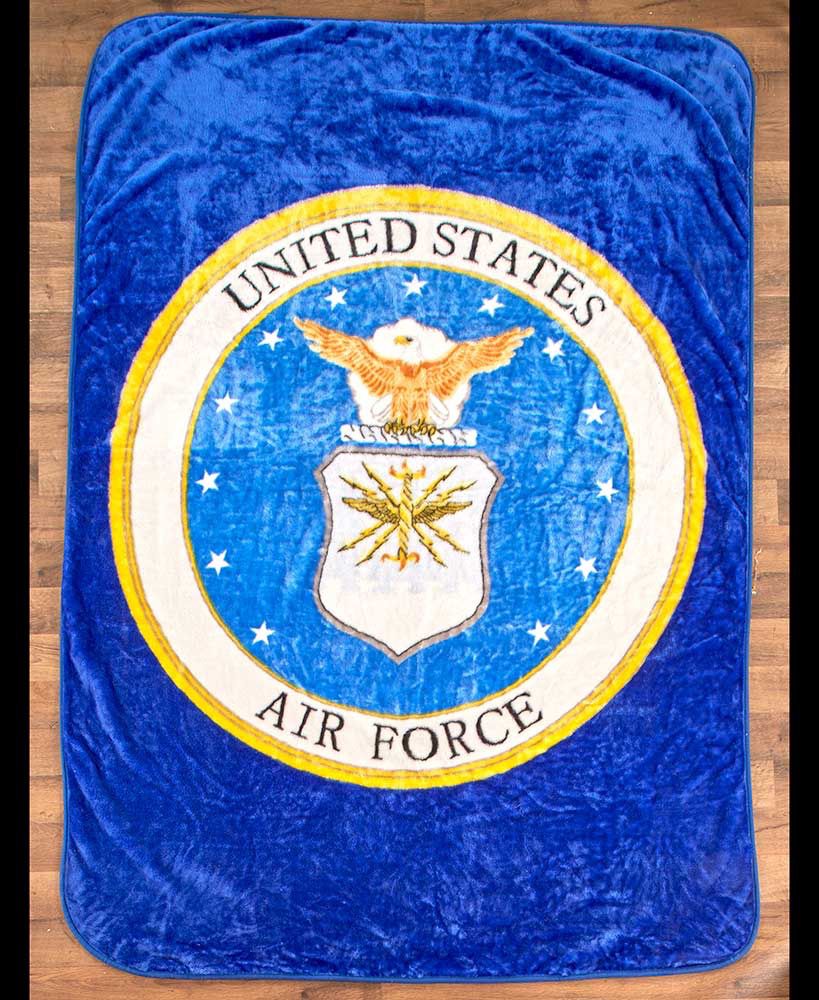 Jumbo 60" x 80" Plush Air Force Throw Blanket