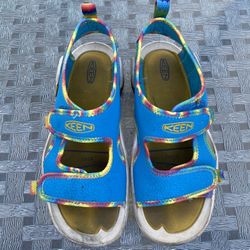 KEEN Unisex-Child Knotch River Open Toe Sandals Big Kid Size 3 Water Shoes