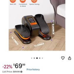 Under Desk Elliptical Machine, Electric Leg Exerciser as Seen on TV for Senior, Quiet Portable Seated Pedal Exerciser Machine with Remote Control, 12 