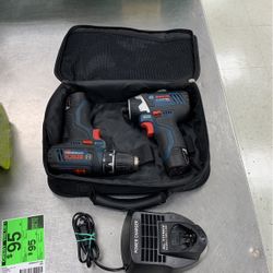 Bosch Cordless Drill Driver Combo 2 Batteries Charger Case