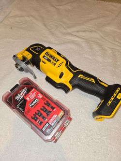 DeWalt DCS356 Cordless Oscillating MULTI-TOOL with Milwaukee 49-10-9208 (both brand new)