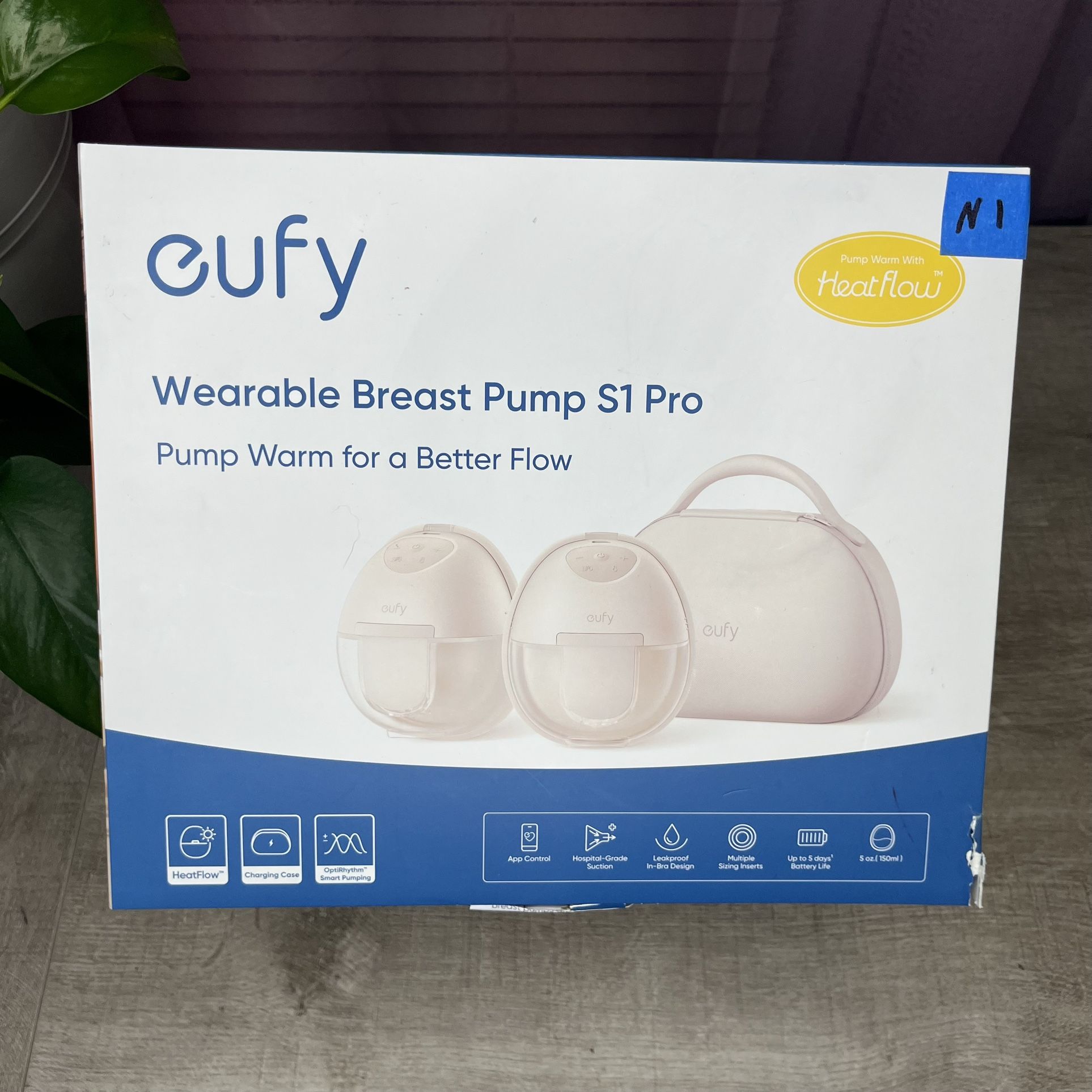 Brand New Open Box eufy Wearable Breast Pump S1 Pro With Charging Case