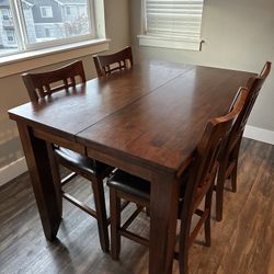 Dark Wood Dining Table 