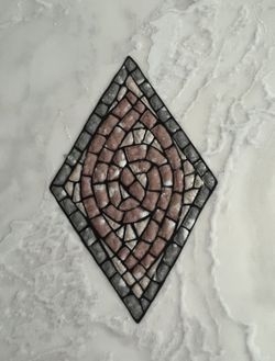 Hand painted Spanish mosaic tiles