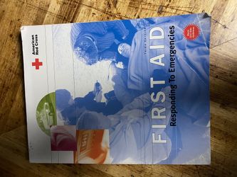 First Aid book for First Aid Cert class