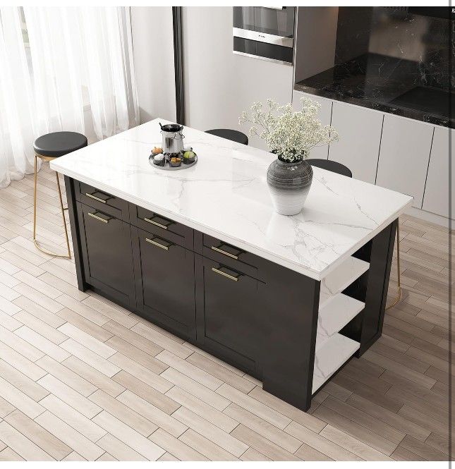 Kitchen Islands with Storage Large Kitchen Cabinet 72'