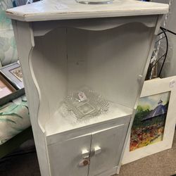 Small Vintage Corner Cabinet