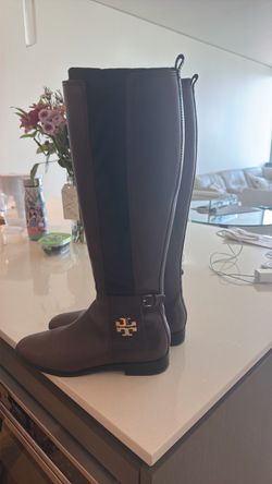 Tory Burch chocolate brown boots