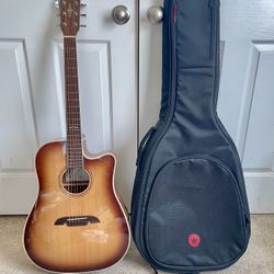 Alvarez Electric Acoustic Guitar with case and capo