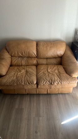 Leather Loveseat