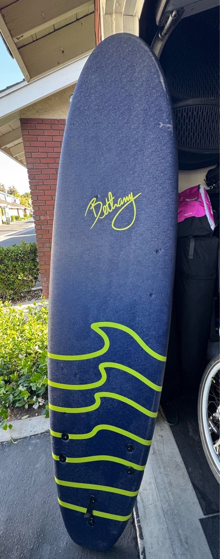 Bethany Hamilton Soft Top Surfboard + Fins