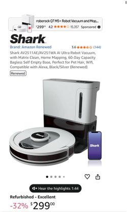 Shark ultra AI robot Vacuum