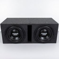 New 12” Kong Audio Subwoofers + Ported Enclosure 
