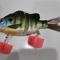 Custom Painted 5" Glide Bait.  #106