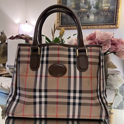 💯 AUTHENTIC Burberry House Check Tote Bag