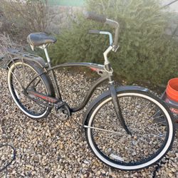 Black Schwinn Beach Cruiser 