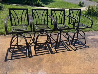 4  backyard chairs