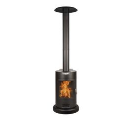 Muskoka 84ā Black Steel Wood Pellet Patio HEATER