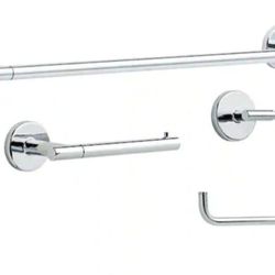 Delta Lyndall 3-Piece Bath Acessories Set In Chrome
