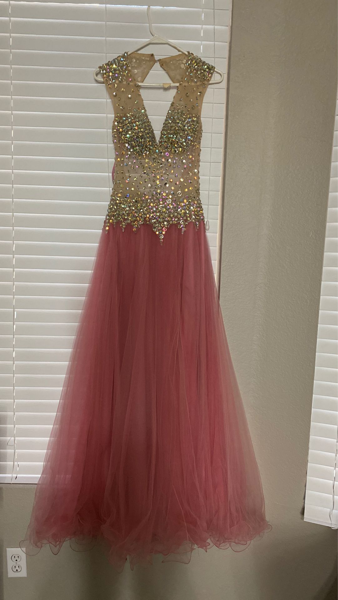 Blush prom dress